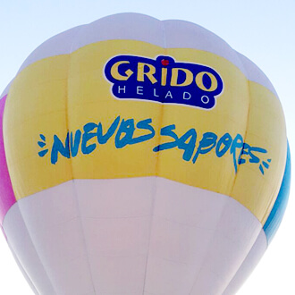 Globo Aerostático Publicidad Grido